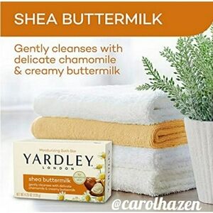 3 Bars Yardley of London Shea Buttermilk Soap Luxury Moisturizing